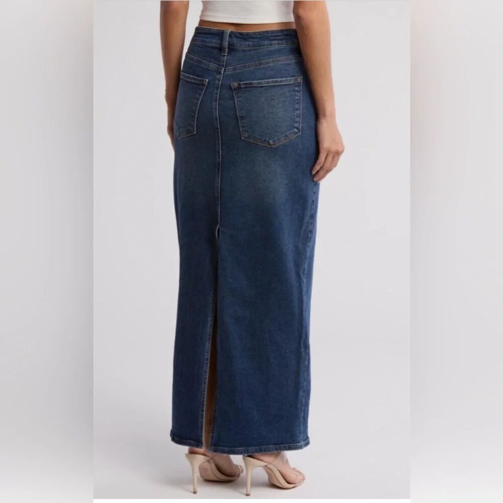 sts blue Niki Denim Pencil Maxi Skirt Size 27/4 - Long Jean Boho Western Style - Picture 4 of 11